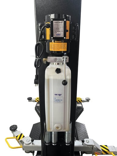 iDEAL MSC-6KLP 6,000 lb. Low Profile Mobile Single Post Lift - Black Edition