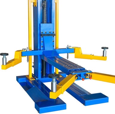 XK M6200 Car Lifts Model 220V Manually Unlock Mobile 6200Lbs Capacity Single Post Lift 36 Months Parts Replacemen