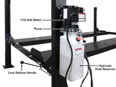ATLAS Apex 8 Extra High 4-Post Hobbyist Lift - ALI Certified
