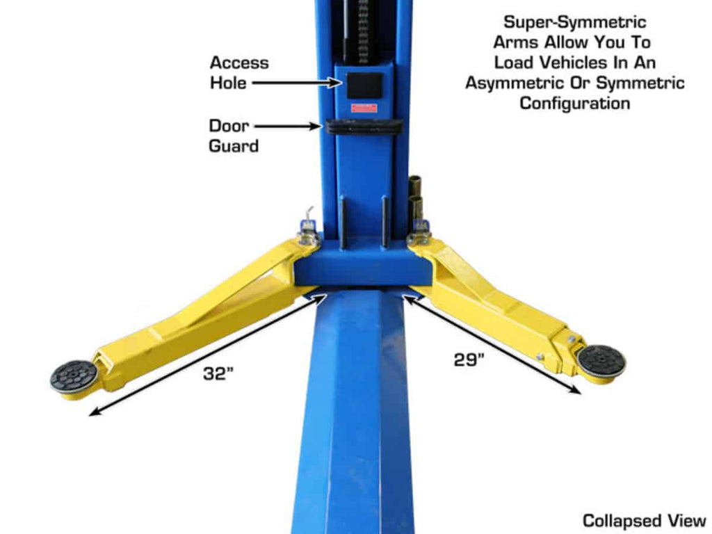 Atlas BP8000 8,000 lb Baseplate 2-Post Car Lift