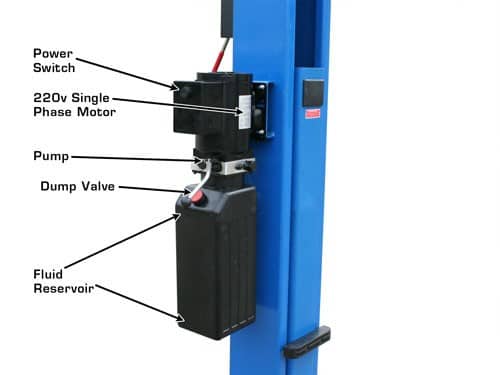 Atlas 9OHSC (SS) 9,000 lb Overhead 2-Post Car Lift