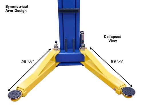 Atlas 9OHSC (SS) 9,000 lb Overhead 2-Post Car Lift