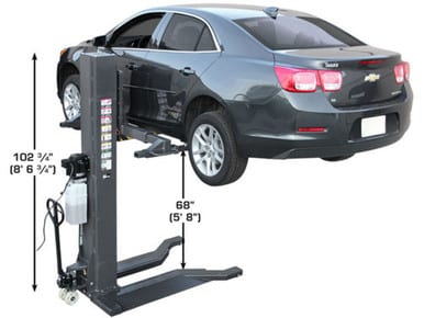 ATLAS PSP-6000 - 6,000 lb Portable Single Post Lift