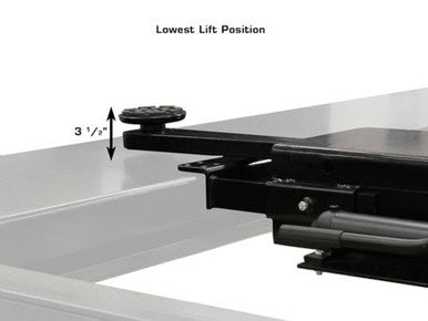 ATLAS RJ-35 3500 Lbs. Sliding Hydraulic Center Jack and Truck Adapters