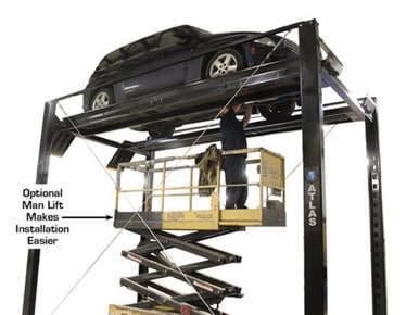 ATLAS ST-7000 SUPER TALL 4 Post Lift (7,000lbs Capacity)