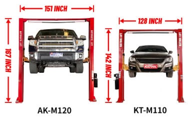 AUTOKATO AK-M120 12,000 LB 2-Post Auto Lift
