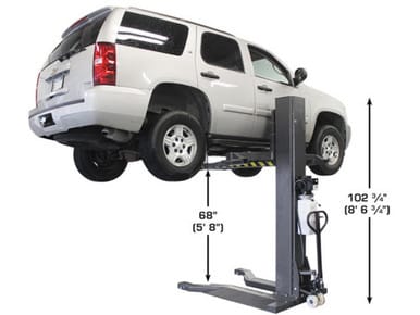 ATLAS PSP-6000 - 6,000 lb Portable Single Post Lift