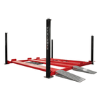 NSS9000, 9,000lb Double Wide Vehicle Storage Lift by Triumph Semi Side View