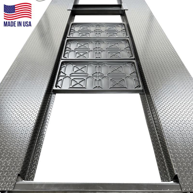 USA8000XLT 8,000lb 4 Post Lift - Made in USA Ramps View