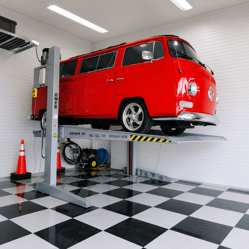 Omer BIPARK Double Car Stacker Parking Lift