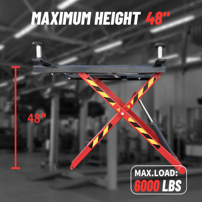 Katool KT-X66 6000LB Portable Mid Rise Scissor Lift