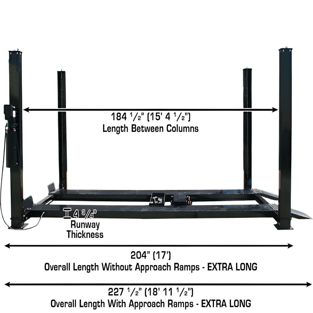 Atlas Garage Pro 9000 - 9,000lb Extra Large Vehicle Storage Lift