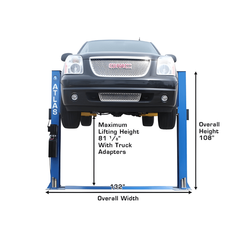 Atlas BP8000, 8,000 lb 2 Post Lift - Low Ceiling