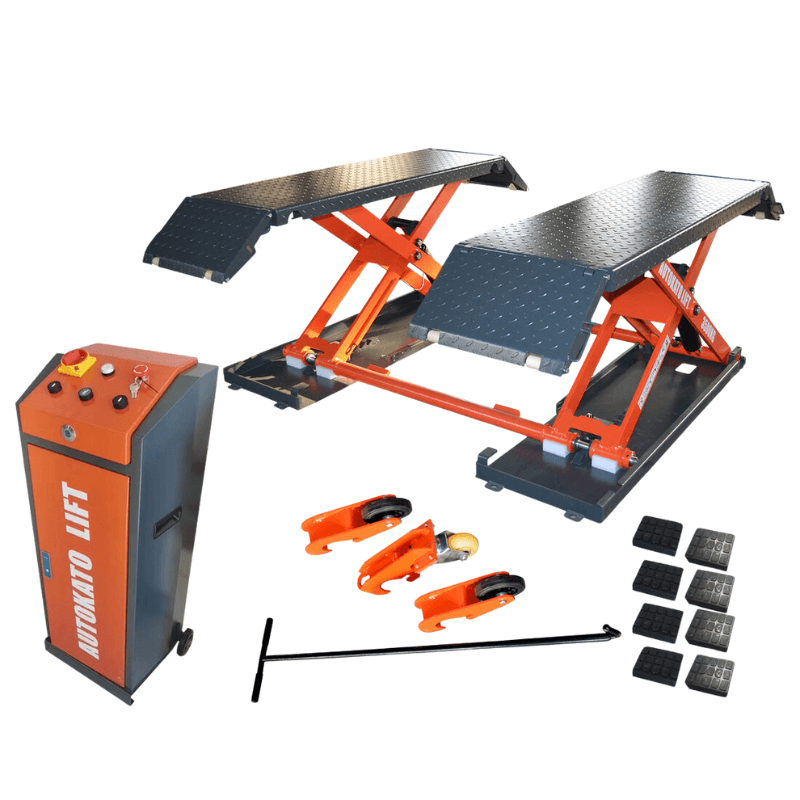 Katool KT-X85 8000lb Mid Rise Scissor Lift - Electric Lock