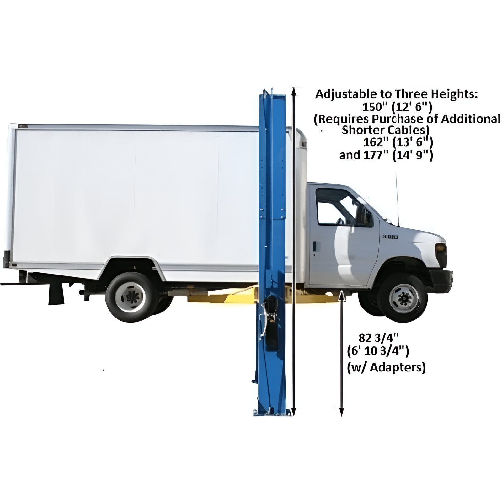 Atlas PV15PX 15,000lb 2 Post Lift - Adjustable Height