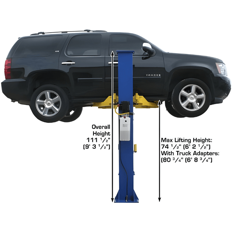 Atlas 9KBP 9,000 lb 2 Post Lift - Low Ceiling
