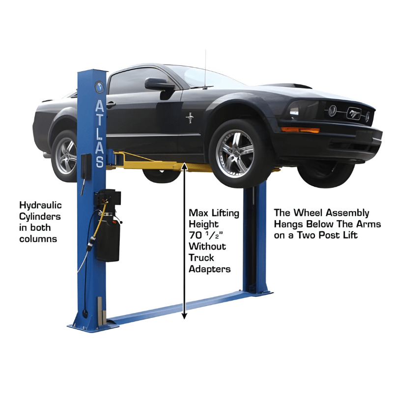 Atlas BP8000, 8,000 lb 2 Post Lift - Low Ceiling