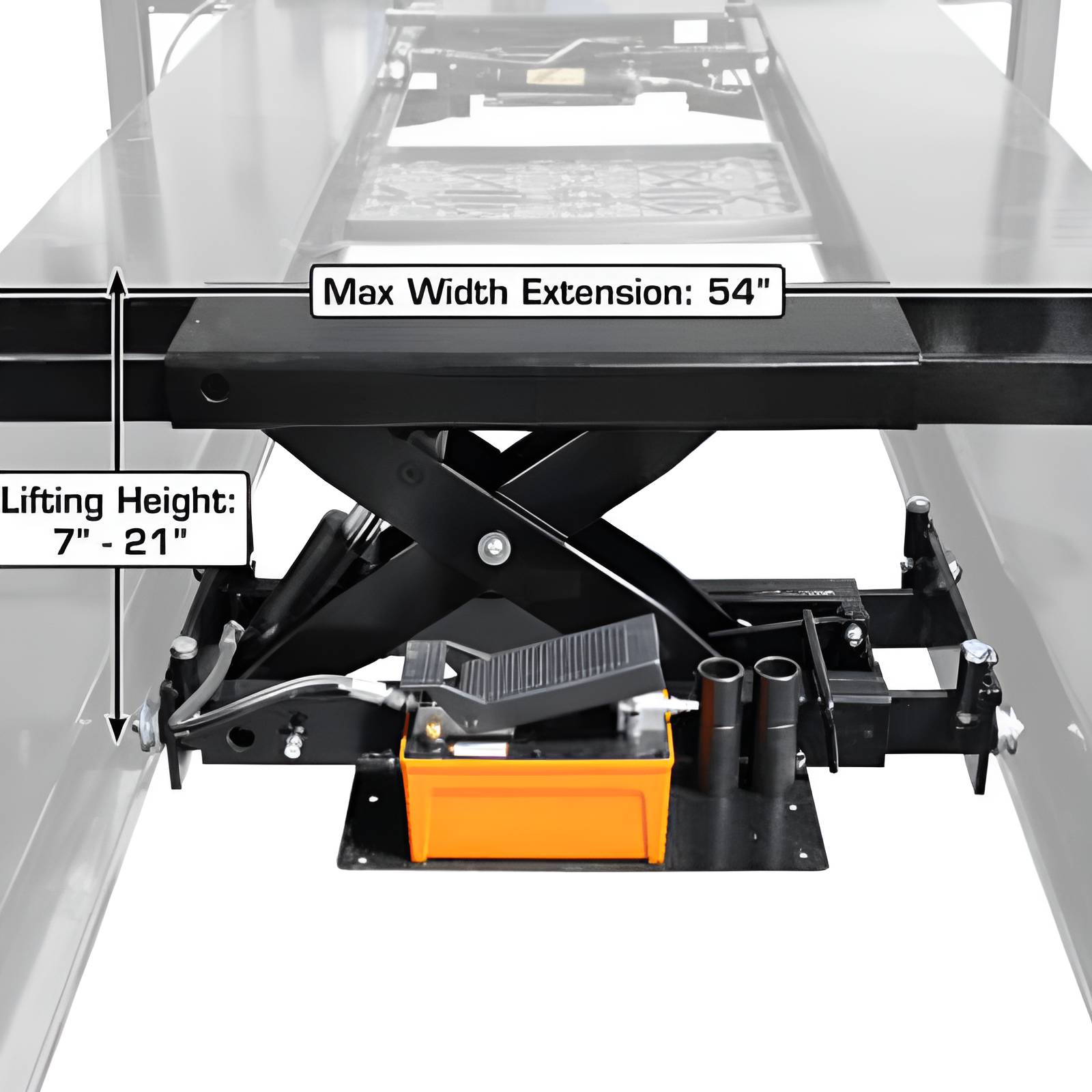Atlas 12AWFSL Alignment Double Scissor Lift and RJ-6 Rolling Jack Combo