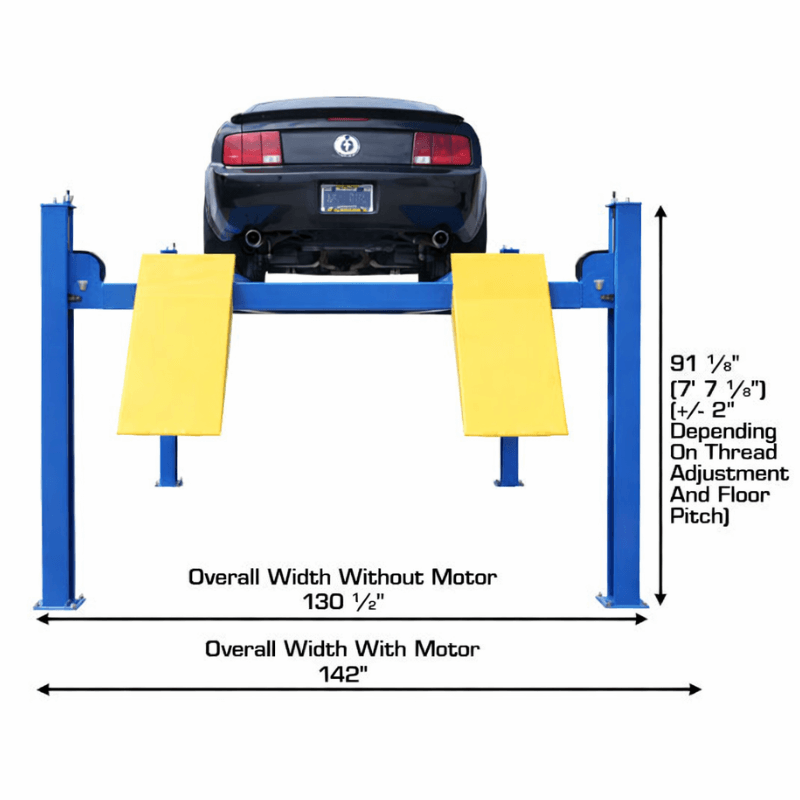 Atlas 414A 14,000 lb 4-Post Alignment Lift (Includes Turntables)