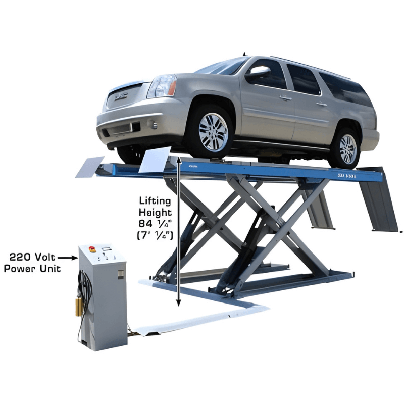 Atlas 12AWFSL Alignment Double Scissor Lift and RJ-6 Rolling Jack Combo