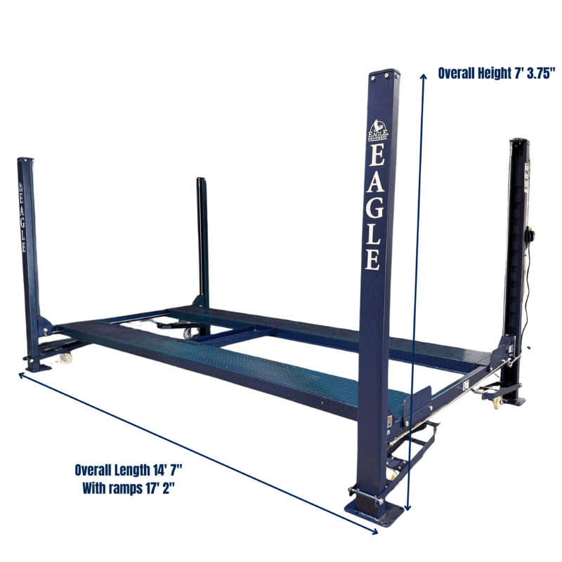 Eagle MS-8000 8000lb 4 Post Storage Car Lift