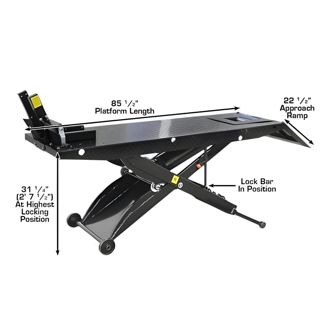 Atlas ACL Motorcycle Lift w/ Roller Plate