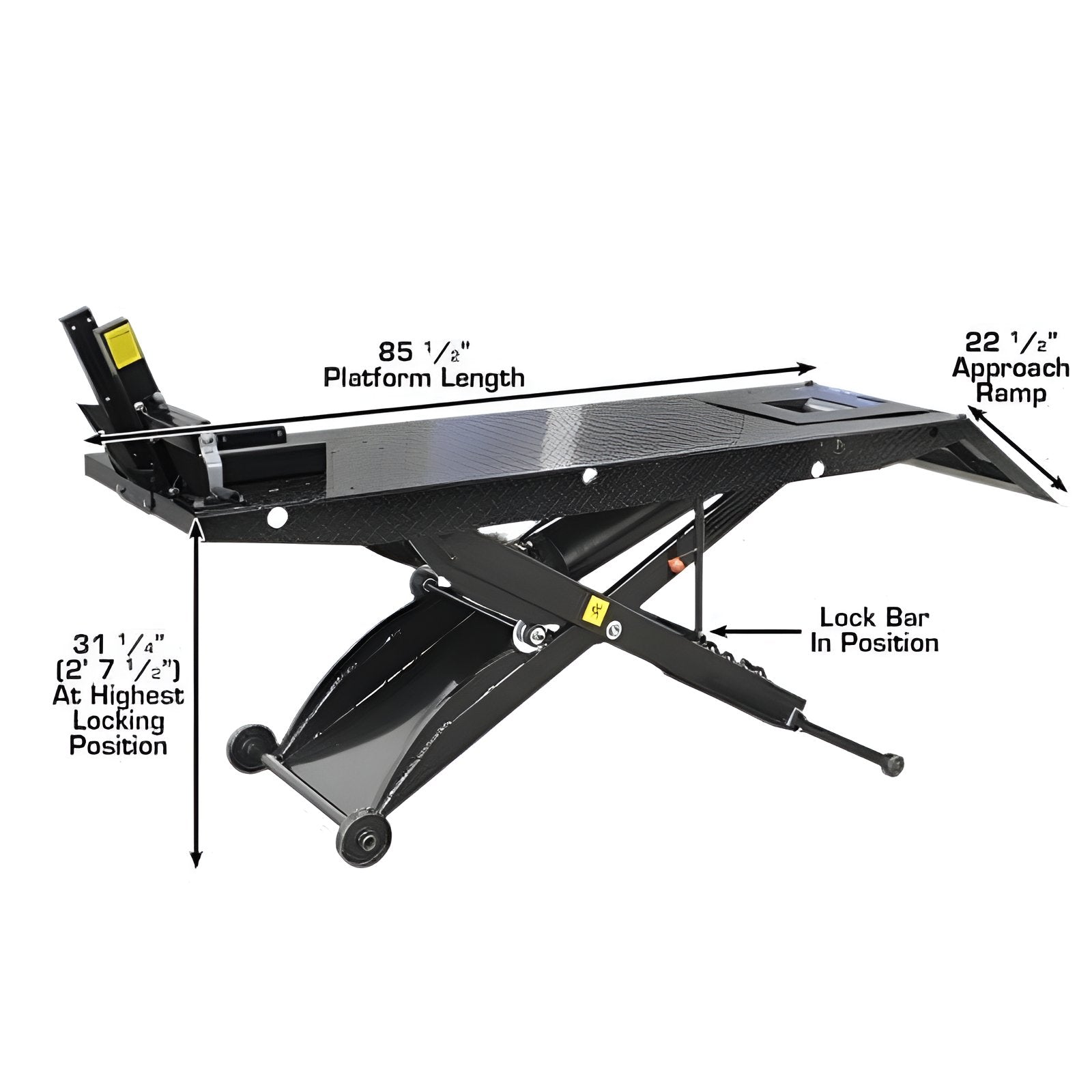 Atlas ACL Motorcycle Lift w/ Roller Plate