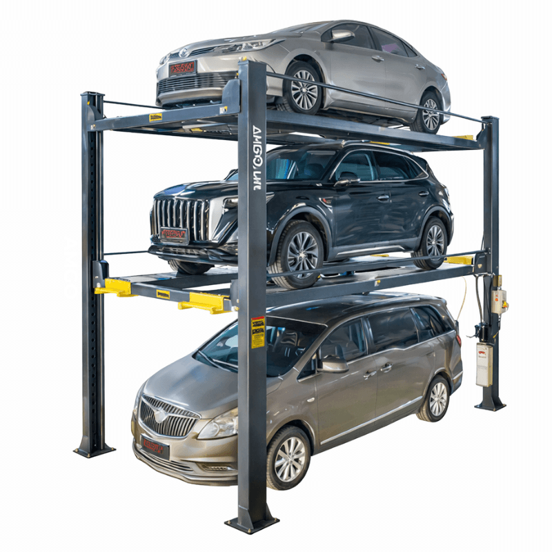 Amgo 4097X 9,000lb Capacity Triple Parking lift 4 Post Lift