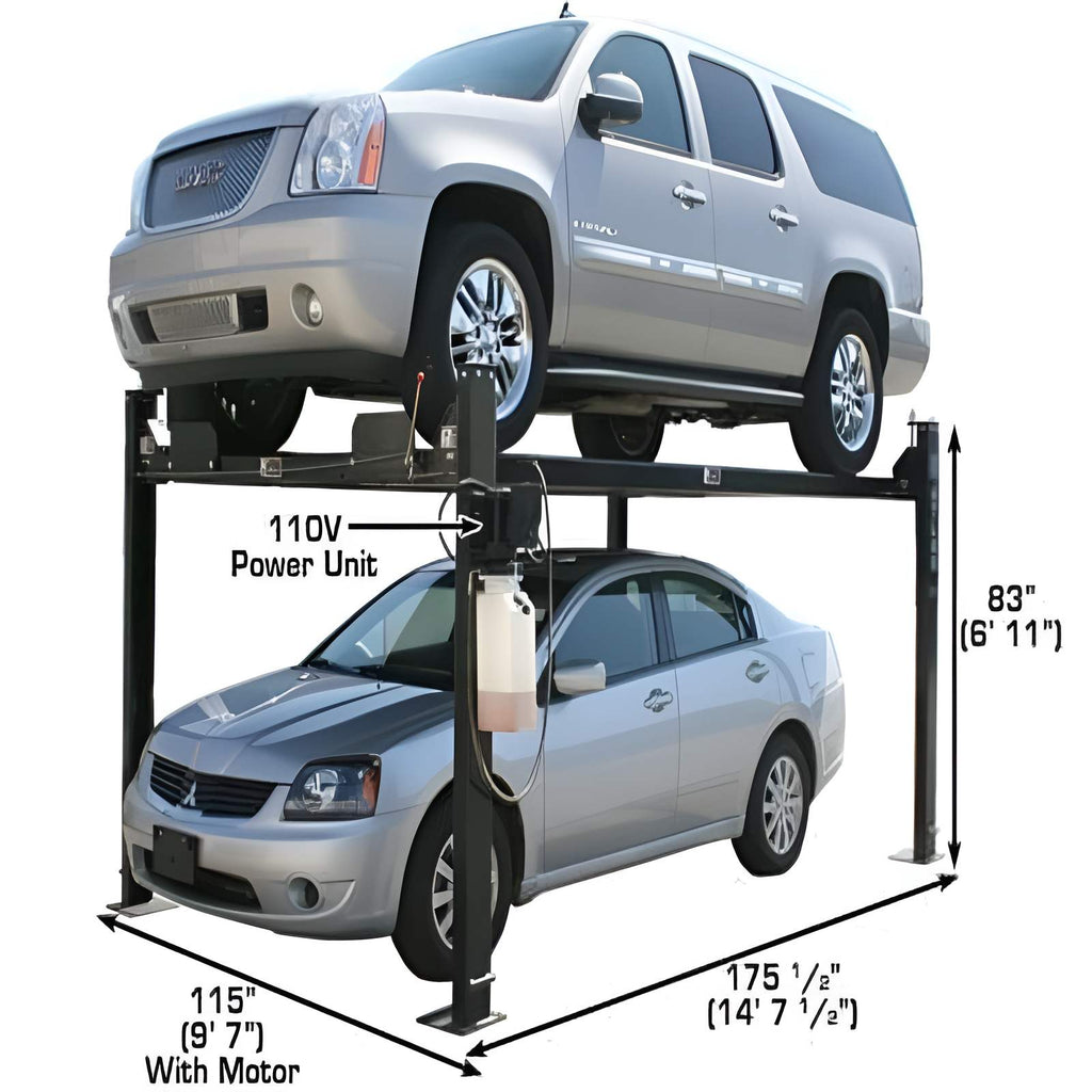 Atlas Garage Pro8000, 8,000 lb 4 Post Vehicle Storage Lift