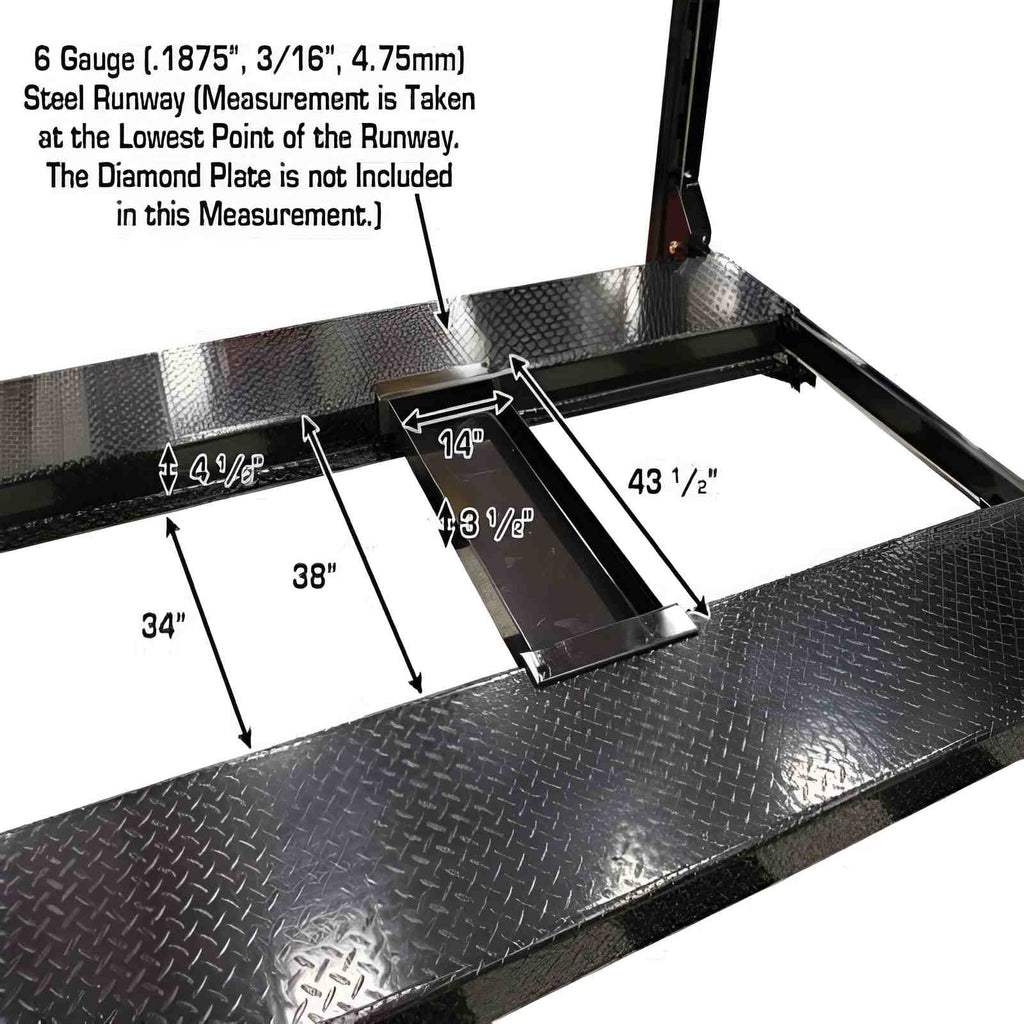 Atlas PRO8000EXT-L 4 Post Lift + (2) RJ35 Sliding Jacks Combo