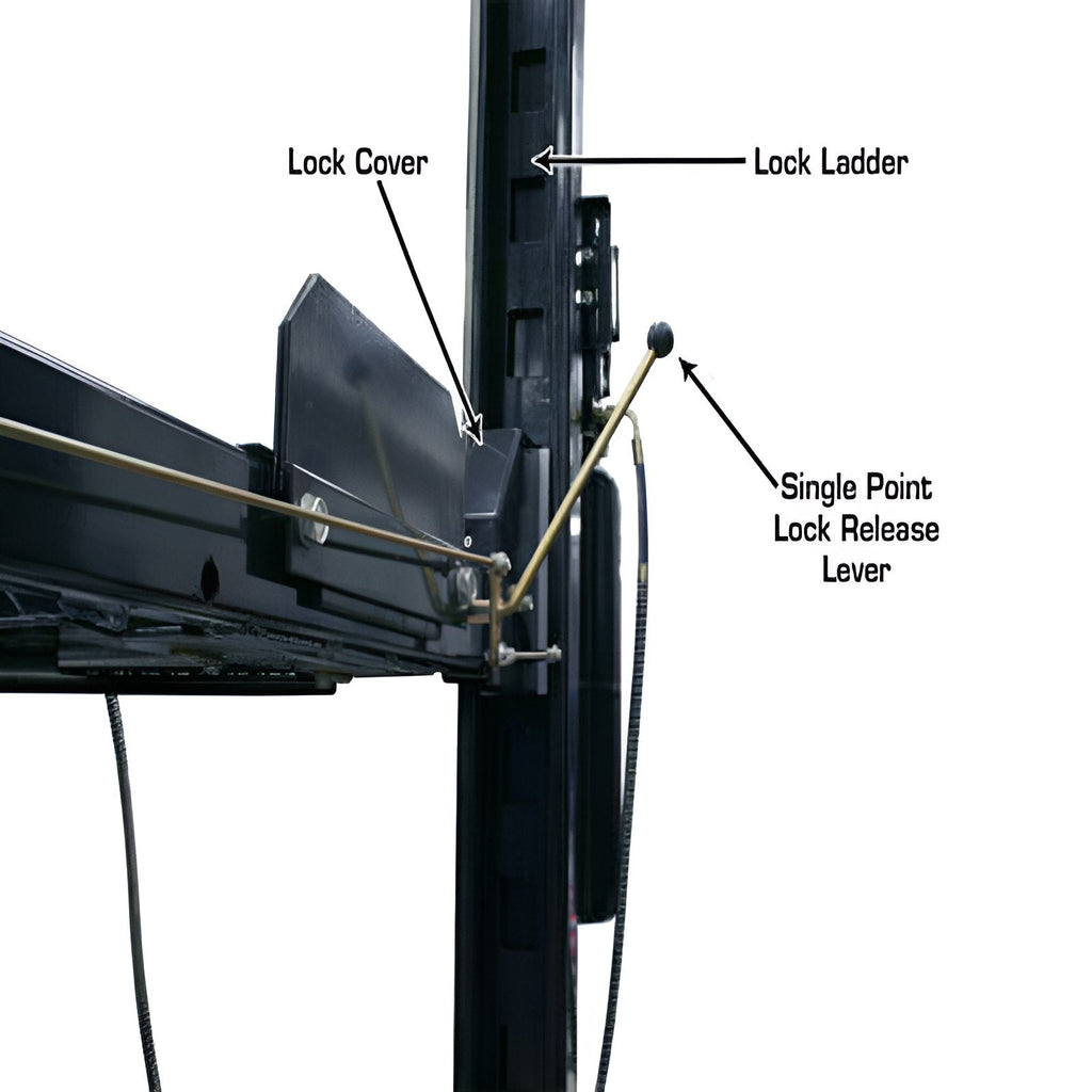 Atlas Garage Pro 8000 EXT, 8,000 lb 4 Post Vehicle Storage Lift- Extra Tall