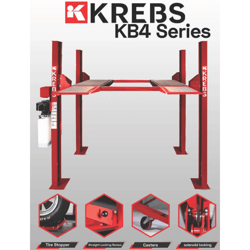 Krebs KB4 10000lb 4 Post Lift