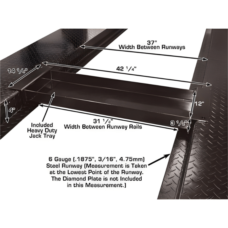 Atlas Garage PRO8000 4 Post Lift + (2) ProJack35 Sliding Jack Combo
