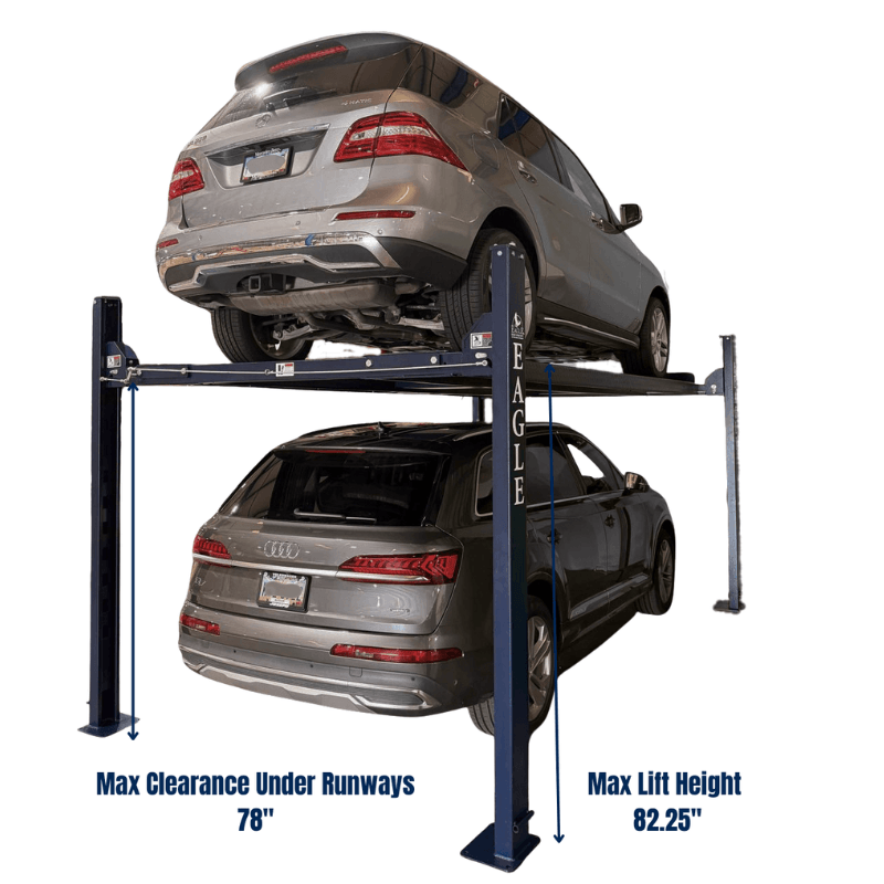 Eagle MS-8000-XLT 8000lb 4 Post Storage Car Lift