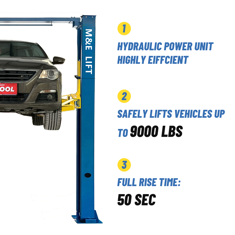 M&E ME-M90s 9,000lbs Two Post Lift