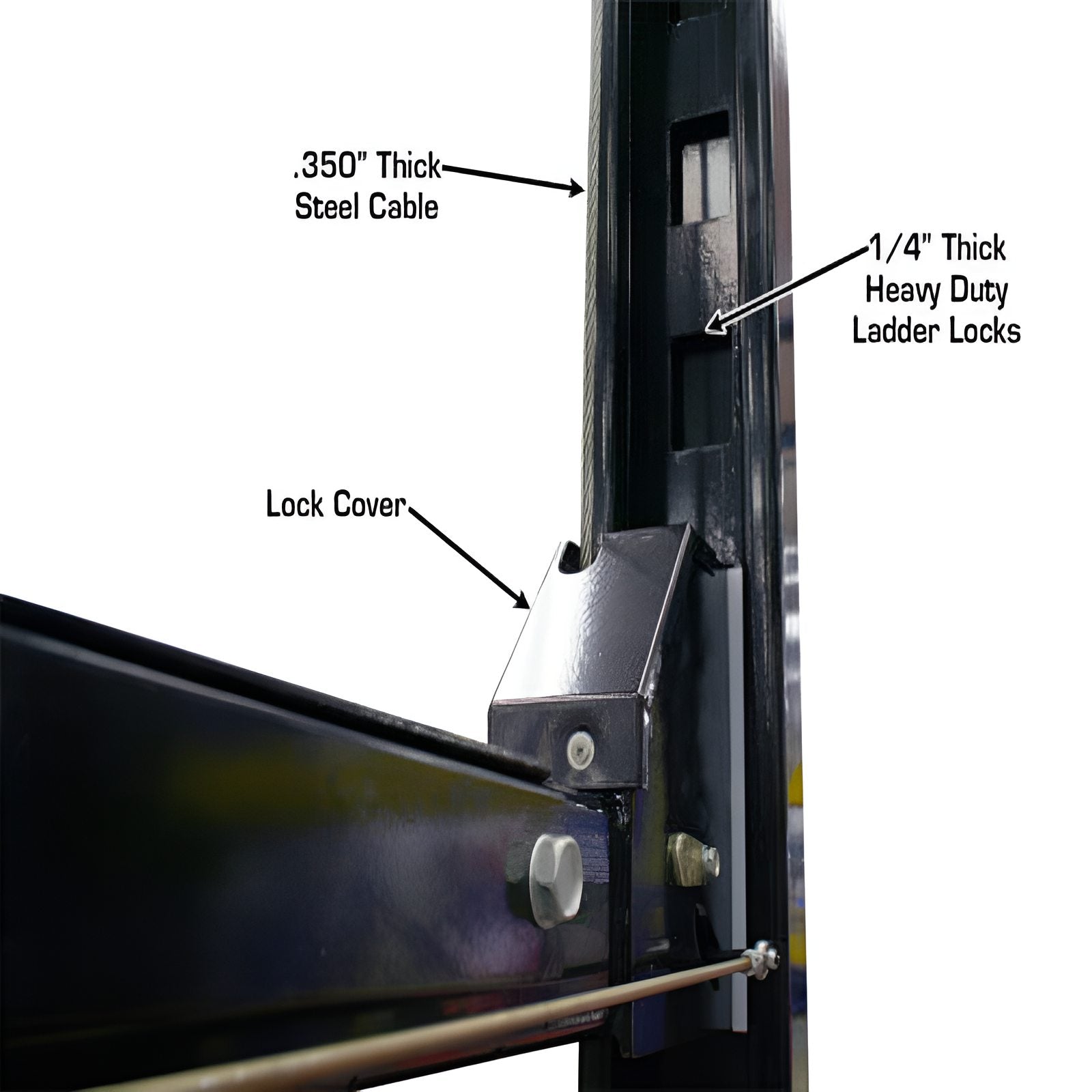Atlas Garage Pro 8000EXT L 8,000lb 4 Post Vehicle Storage Lift - Extra Tall & Lo
