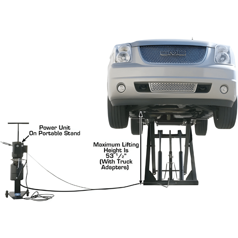 Atlas 6MR 6,000 lb Mid Rise Scissor Lift - Portable