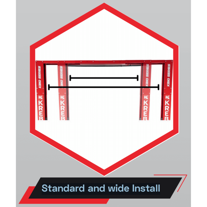 Krebs KB10 10,000lb 2 Post Lift - Adjustable Width; ALI Certified