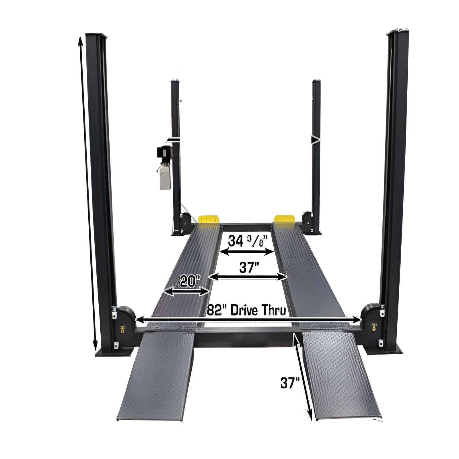 Atlas 408SL 4 Post Lift + (2) ProJack35 Sliding Jack Combo