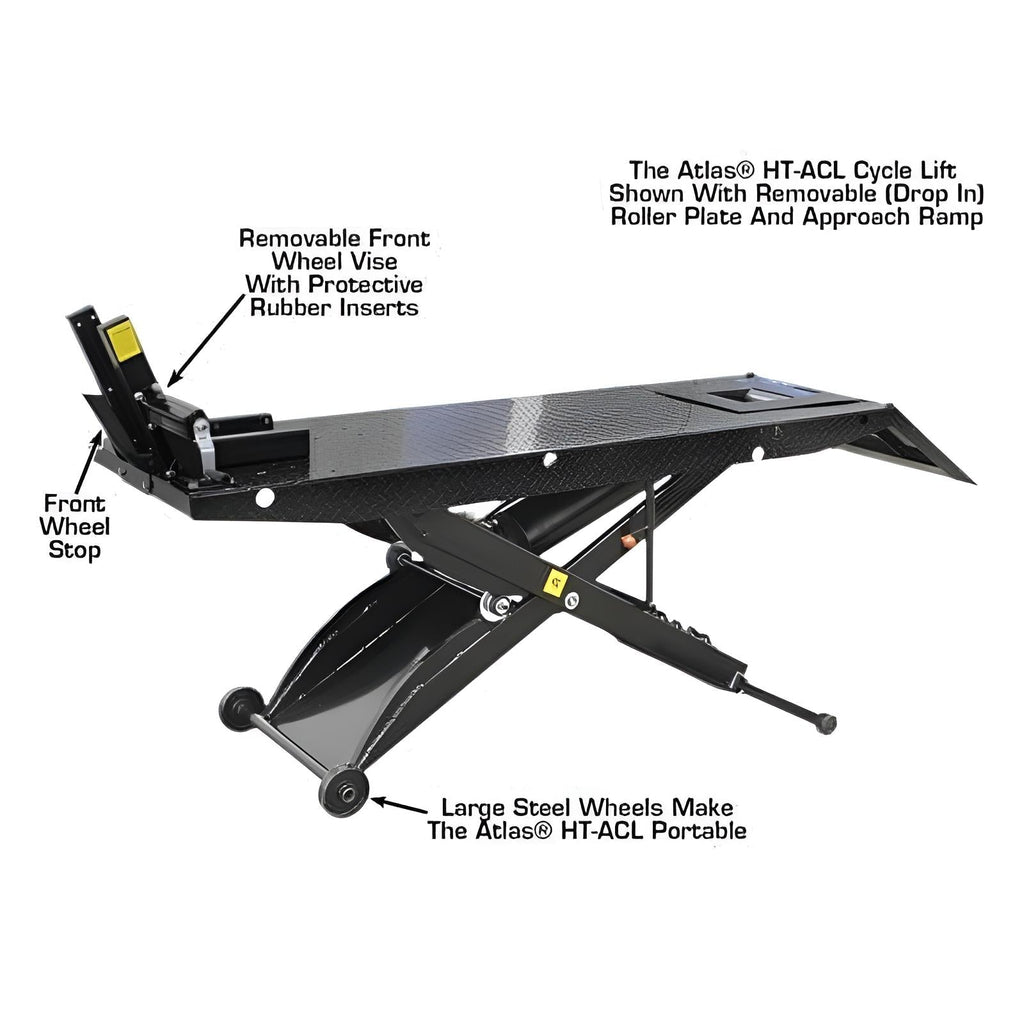 Atlas ACL Motorcycle Lift w/ Roller Plate