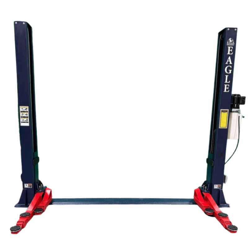 Eagle EAG-9F 9,000 Lbs 2-Post Lift – Floor Plate Asymmetric Arms