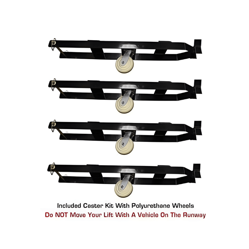 Atlas Garage PRO8000 4 Post Lift + (2) ProJack35 Sliding Jack Combo