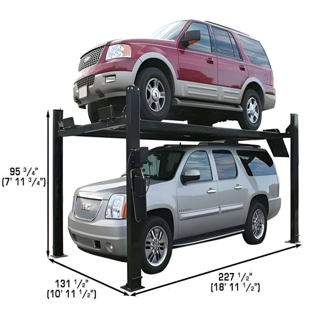 Atlas Garage Pro 9000 4 Post Lift + (2) RJ35 Sliding Jacks Combo