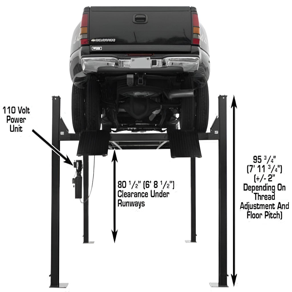 Atlas Garage Pro 9000 - 9,000lb Extra Large Vehicle Storage Lift