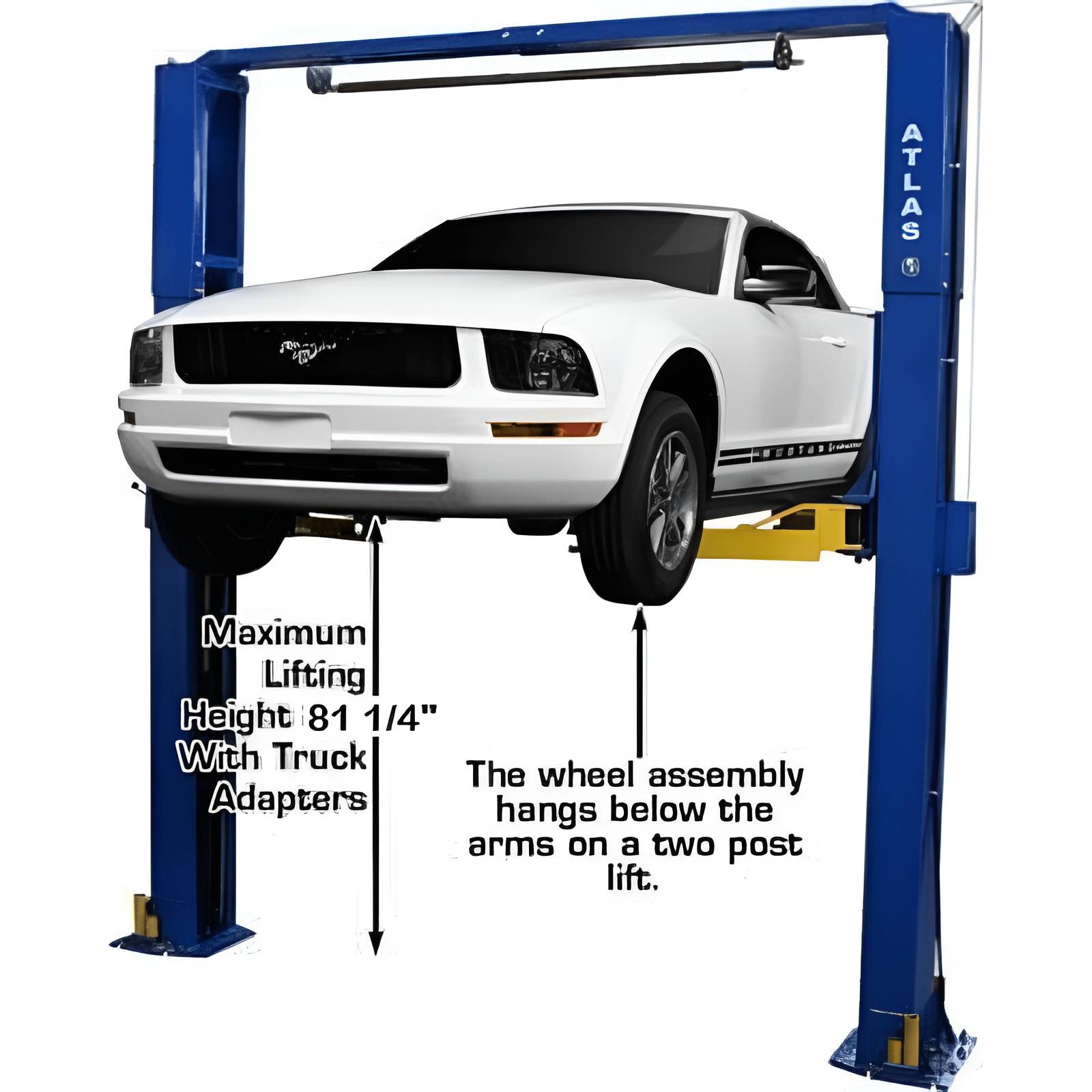 Atlas PV10PX 10,000 lb 2 Post - Symmetric/Asymmetric