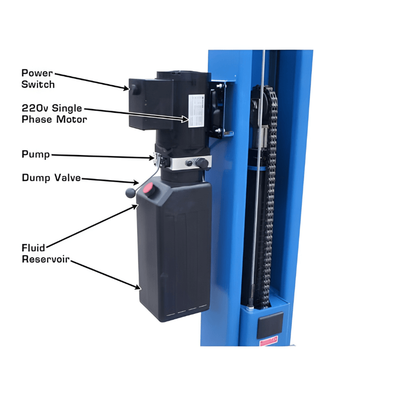 Atlas BP8000, 8,000 lb 2 Post Lift - Low Ceiling