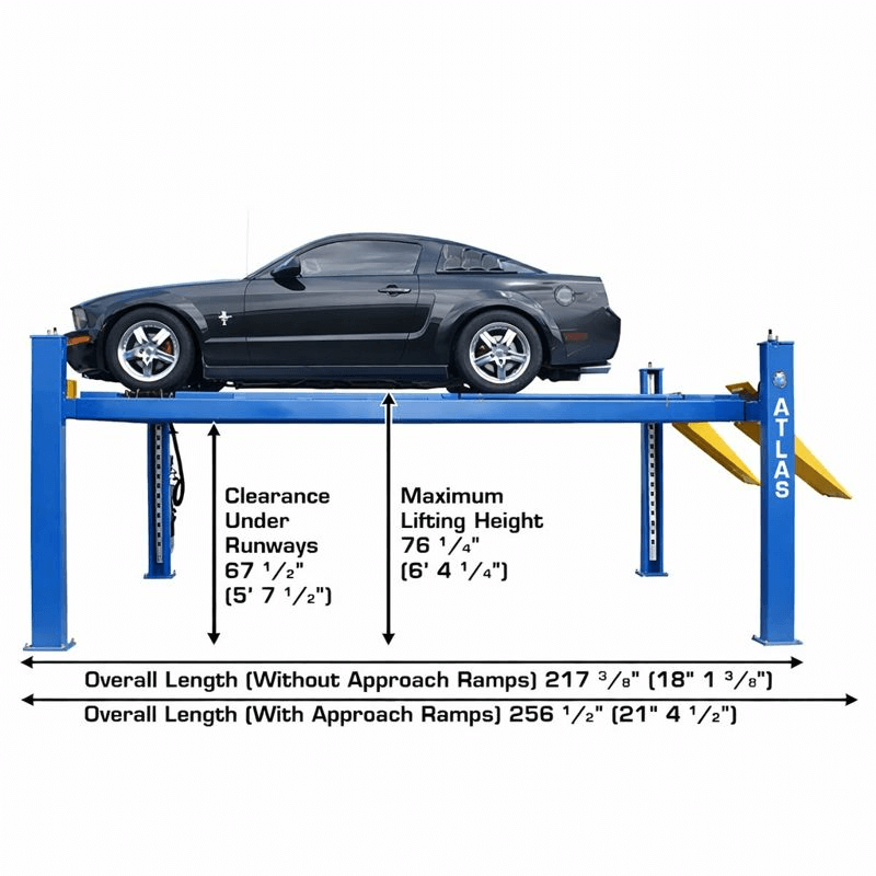 Atlas 414A 14,000 lb 4-Post Alignment Lift (Includes Turntables)
