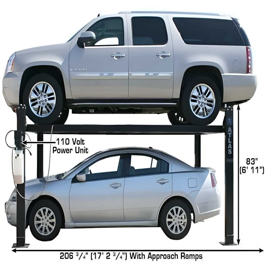 Atlas Garage Pro8000, 8,000 lb 4 Post Vehicle Storage Lift