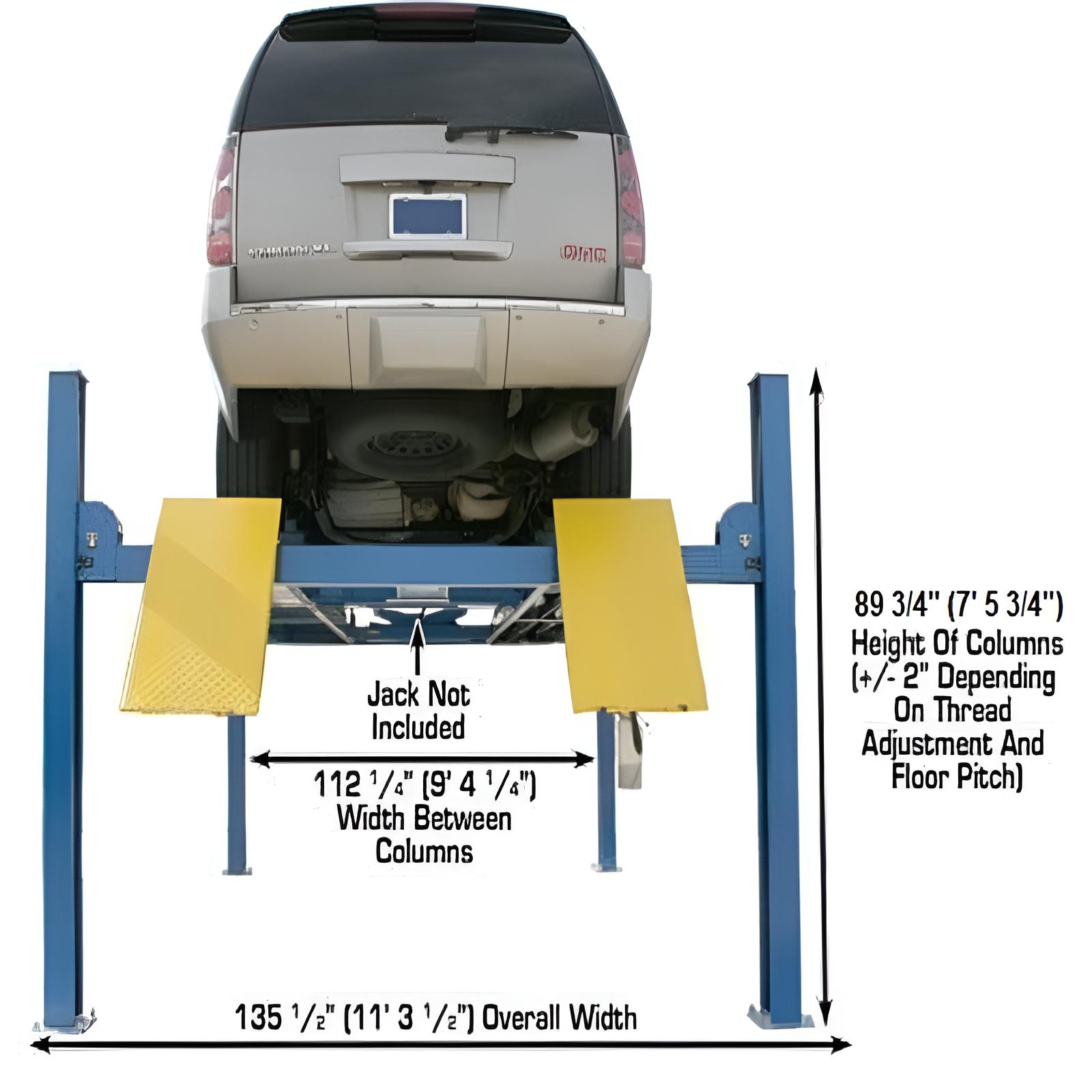 Atlas 412 Lift 12,000 lb  + (2) RJ6 Jacks Combo