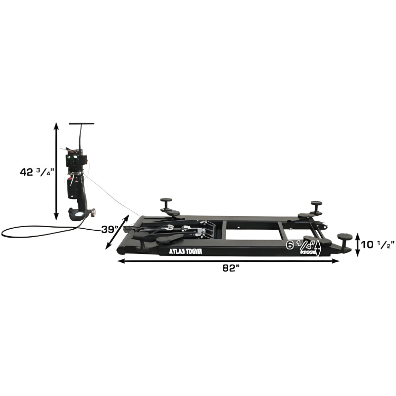 Atlas 6MR 6,000 lb Mid Rise Scissor Lift - Portable